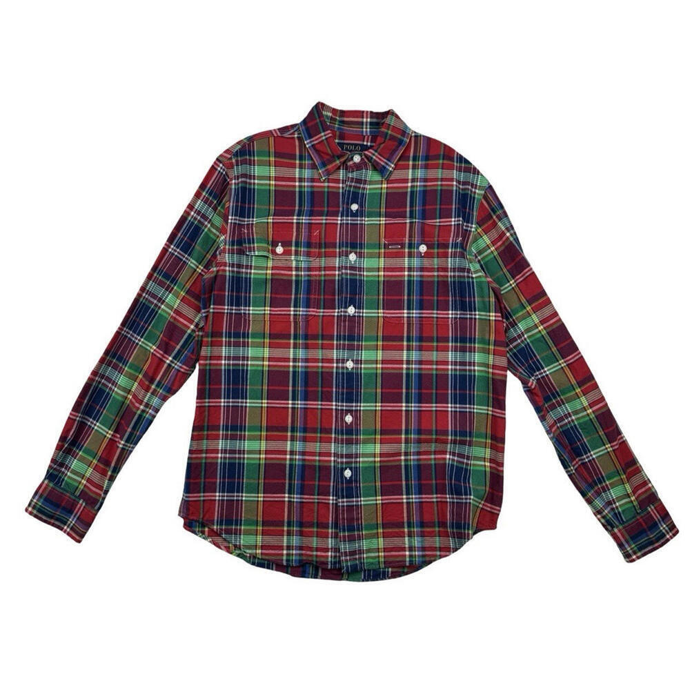 Polo Ralph Lauren Classic Fit Oxford Button Down Shirt Multicolor Check Size M